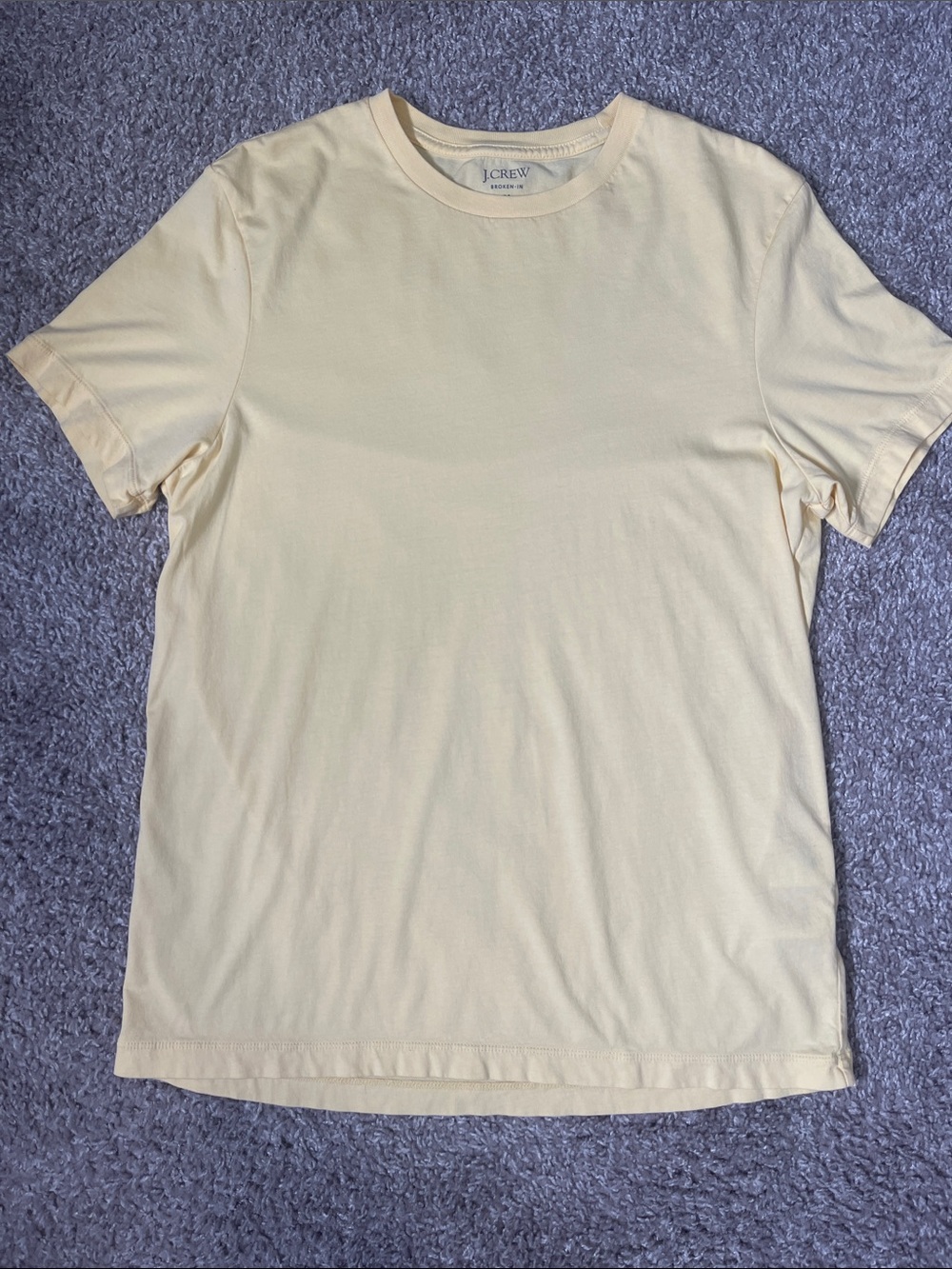 J. Crew Men’s Yellow Short-Sleeve Crewneck Tee